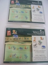 50 SAFARI Wallies Wallpaper Cutouts Zoo Animal 