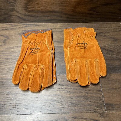 Unbranded lot of 2 pairs Double layer cow hide gloves size L/XL