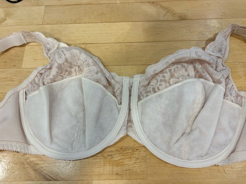 OLGA Bra 35017 38DD Vtg Shimmerlace Full Figure Lined Underwire Blush - Picture 7 of 8