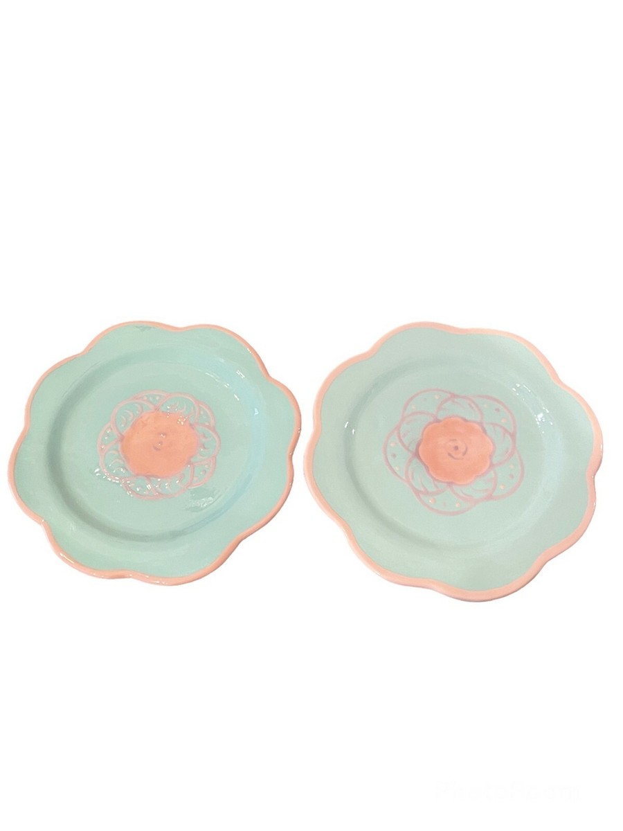 Julie Sanders Cyclamen ヴィンテージ プレート ③ Vintage Cyclamen Pottery Julie Sanders Flower Design Dinner Plates