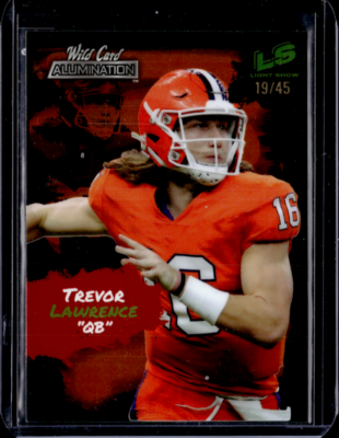 TREVOR LAWRENCE 2021 Wild Card Alumination Light Show Rookie 19/45