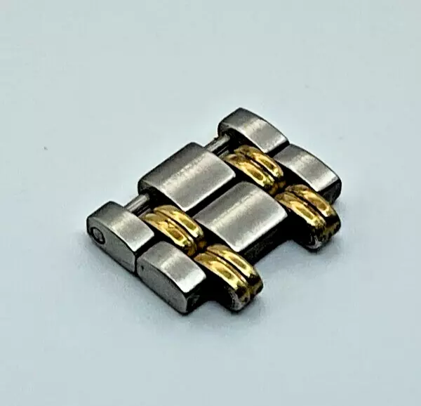 BRACELET DE MONTRE ORIGINAL 12 MM GUCCI DEUX MAILLONS POUR 9000 L 1ÈRE GÉNÉRATION BICOLORE