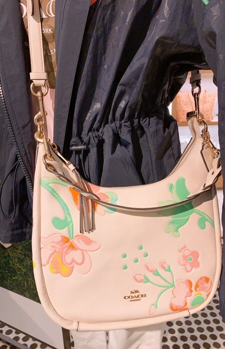 NWT Coach mother day gift Jules Hobo With Dreamy Land Floral Print