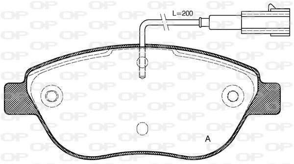 Plaquettes de frein Fiat Stilo 1.9 JTD pour réparation mécanique avant