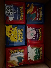Pokemon 23k Gold Plated Card Pokeball Burger King 1999 Set of 6 Complete Lot Box