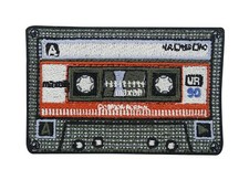 Rote 80er Kassette Patch zum Aufbügeln | Vin...