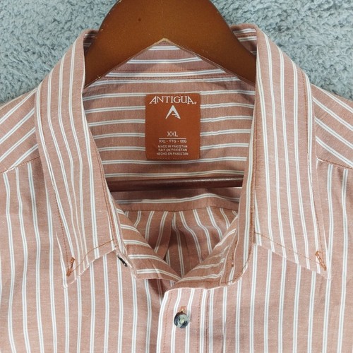 Texas Longhorns Antigua Button Down Long Sleeve Shirt Men's 2XL Orange UT Logo - Picture 3 of 8