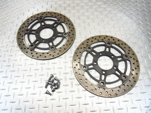 2003 98-06 Suzuki Katana 750 GSX750F Front Disc Brake Rotor Straight Bolts - Picture 8 of 12