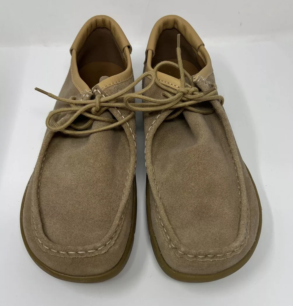 Kalso Earth Shoes Darby Moccasin Suede Natural Negative Heel Men s