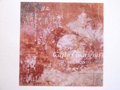 GUARIENTI Carlo Karton exp Caen 97 italienischer Maler Treviso abstrakt geometrisch