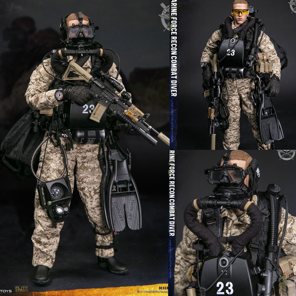 DAMTOYS Dam MARINE FORCE RECON COMBAT DIVER USMC 1/6 Scale