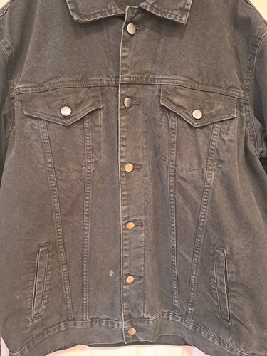 Tupac Poetic Justice Black Jean Jacket by Chemistry, Size Large - Picture 6 of 7