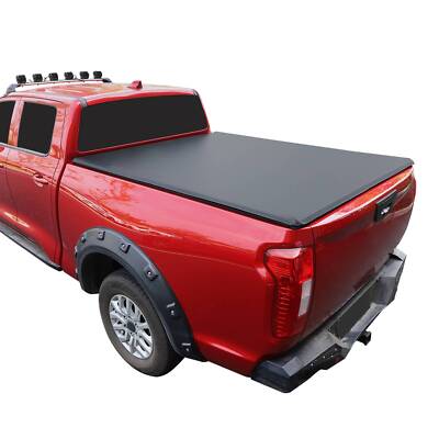 5FT Roll-up Soft Truck Bed Tonneau Cover For 2005-2023 Nissan Frontier