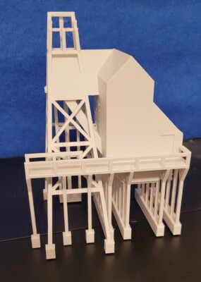 Colorado Gold Mine N or Z Scale Theresa Mine Model White & Paintable!