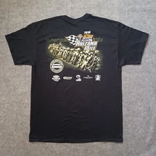 AMA Pro Flat Track T Shirt Mens M Black Arizona Mile 2016 Law Tigers Motorcycle