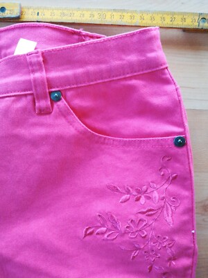 b. p. c. 7/8 Hose Jeans style Pink Neu Stickerei Gr. 38