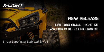 Can Am Defender Accessories GEEGEETOP Universal ATV UTV SXS Sequential Turn Signal Light Kit,Street Legal Kit Turn Signal Assembly - Foto 9