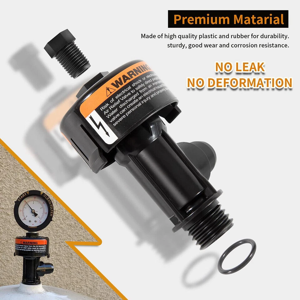 For Pentair FNS DE Filter 98209803 Manual Air Relief Valve Assembly kit 98209800 - Image 4 of 4