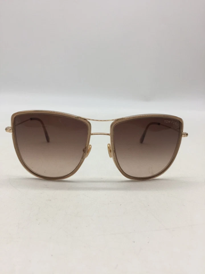 Gafas de sol Tom Ford Tina TF759 28F oro rosa 59-18-140 lentes marrones Foto 2 de 4