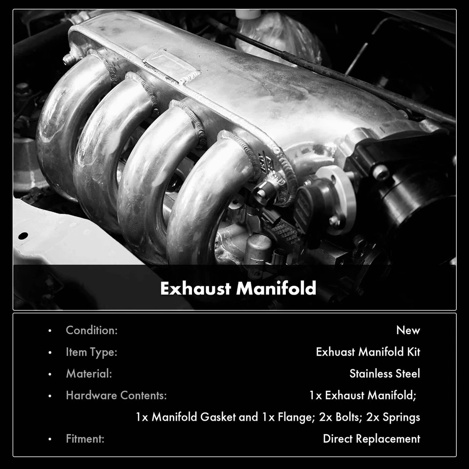 Exhaust Manifold w/ Gasket Kit 18100PZDA00 for Honda Element 2003-2011 L4 2.4L Foto 3 de 4