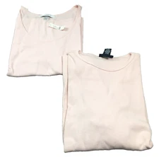 Lot of 2 Cacique & Venezia Jeans Womens Tops Sz 14/16 Scoop Neck Cotton NWT