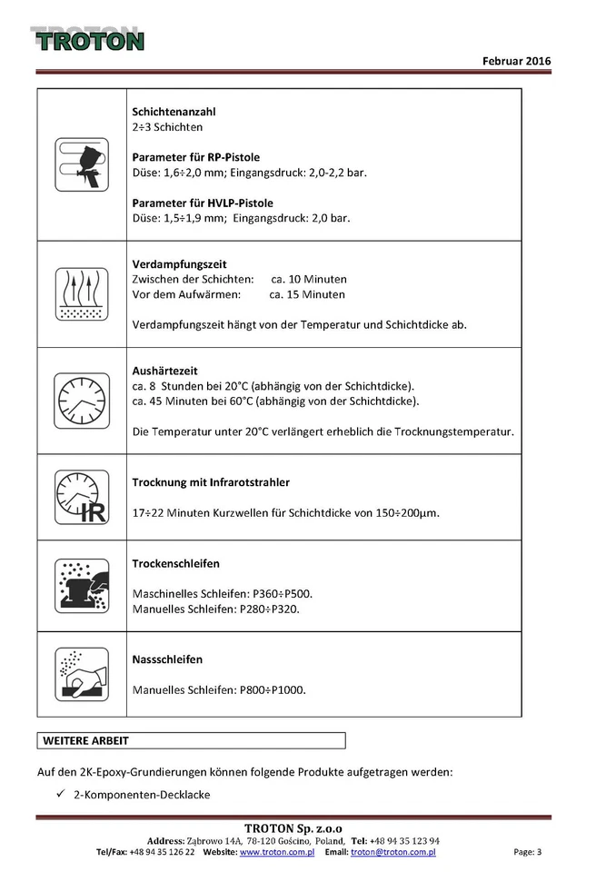 2K Epoxy Primer Troton Grundierung 10:1 Füller Haftgrund 1,1kg inkl. Härter  - Bild 4 von 4
