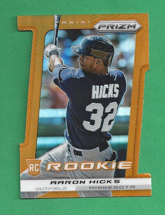 ぶんぶん♡ 2013 Prizm Orange Die Cut #257 AARON HICKS /60 Minnesota Twins