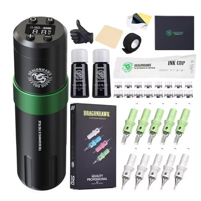Dragonhawk Drahtlose Tattoo Maschine 1500mAh 3,5mm 20 Stück N