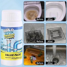 Wild Tornado Powerful Sink  Drain Cleaner High Efficiency Clog Remover  Clean