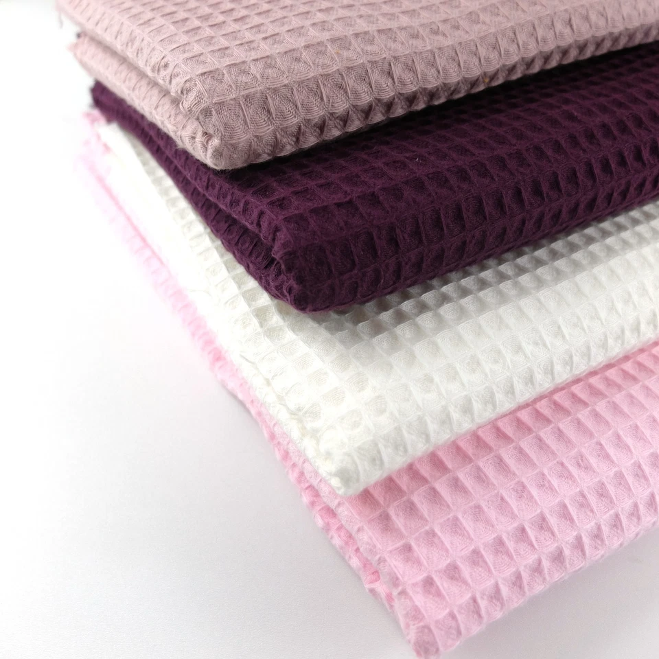 Waffelpique RESTSTÜCKE BW rosa bordeaux weiß  ÖkoTex Standard 100 / vers. Größen - Bild 3 von 3