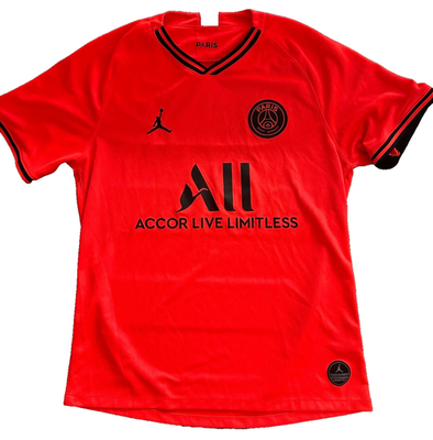 Nike Air Jordan Paris Saint Germain Soccer Jersey Infrared Orange