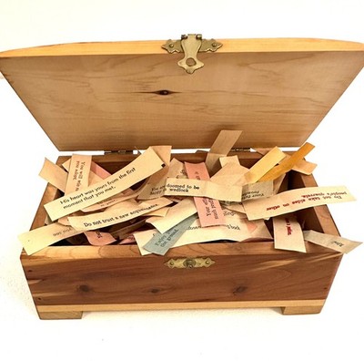 Rare Find! Box of Vintage Fortune Cookie Fortunes Papers from 1960 s Restaurants