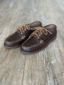 Oak Street Bootmakers Mens 10.5D Brown Leather Slip Moc Natural Chromexcel Shoes Oak street bootmakers - - Gem main image 4