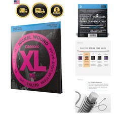 Electric Bass Guitar Strings, XL Nickel, , Regular Light Gauge 45-100, 4-Stri...