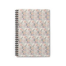 Pastel Wildflower Pattern Spiral Notebook  Ruled Journal