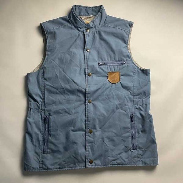 Men Fjällräven Vest Navy Nylon L