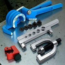 Brake & Fuel Pipe Repair Tool Kit 7pc AF Flaring Set + Mini Bender & Tube Cutter