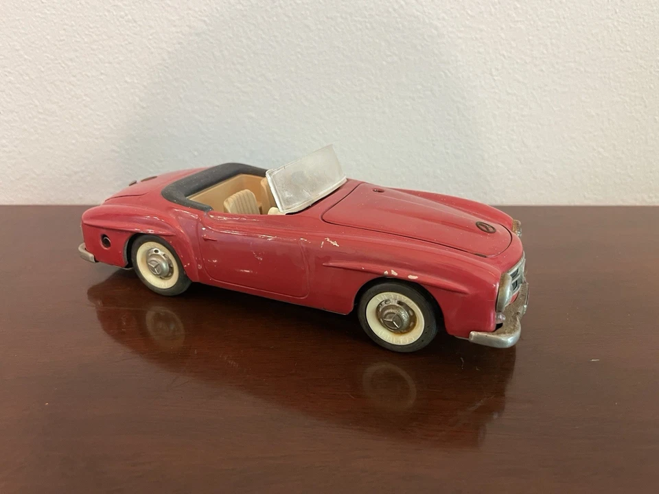 Coche de hojalata vintage Schuco Elektro fenomenal 5503 Mercedes 190SL - sin llave, Alemania Foto 3 de 4