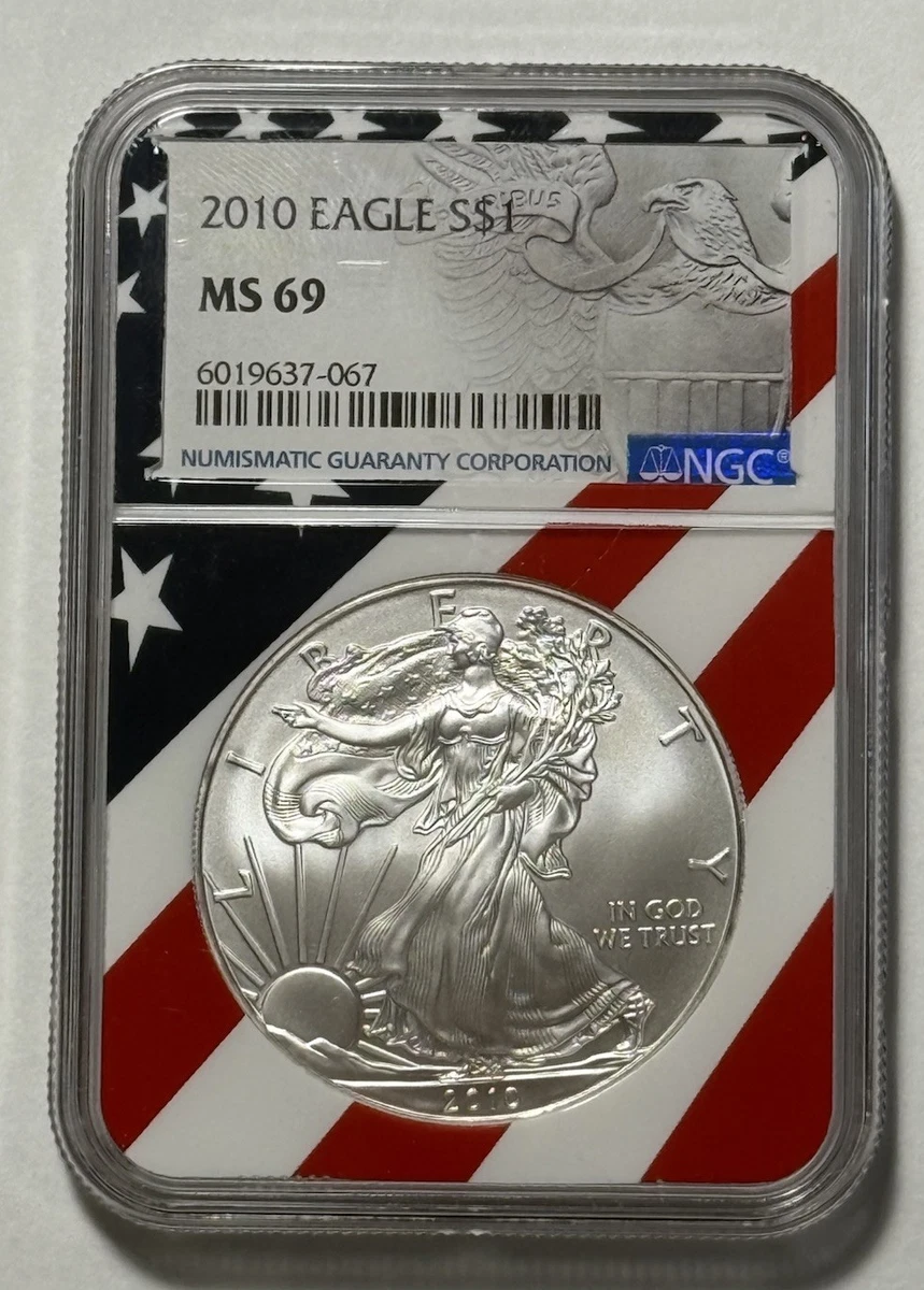 American Eagle MS 69 Graded 2010 Silver Bullion Coins for sale | eBay