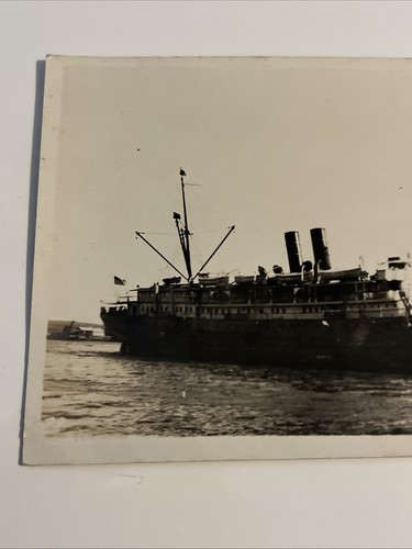 Vintage Real Photo Postcard RPPC Tampico Mexico El Monterrey Water Ship History - Picture 4 of 8