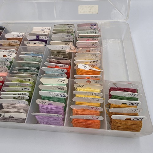 Floss Caddy Embroidery Thread 100 Count Cross Stitch on Cards With Plastic Case - Picture 3 of 4