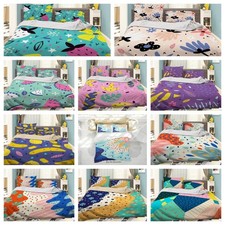 3D Abstract Floral Leaves Colorful Quilt Cover Duvet Cover Comforter set