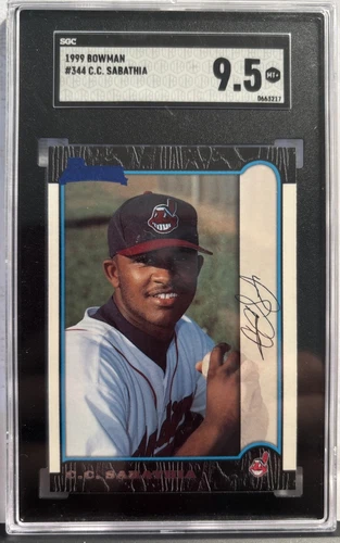 1999 BOWMAN C. C. SABATHIA #344 PSA MINT 9 250 WINS 3000Ks FUTURE HOFER ?
