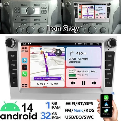 Android 14 Für Opel Corsa C/D Zafira B Astra G H Carplay Autoradio GPS Navi WiFi - Bild 1 von 4