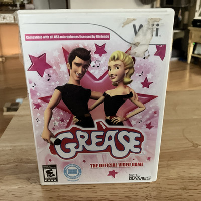 Grease - Nintendo Wii Case Booklet And Working Game