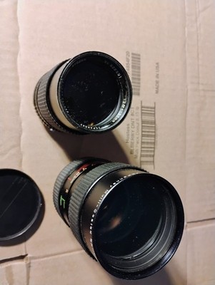 Two JC Penny Camera Lens 1:3.5 35 -105mm Coated Optics + 1:2.8f=135mm Lens Used