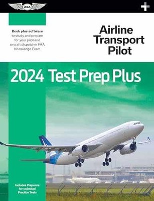 2024 Airline Transport Pilot Test Prep - Paperback, by ASA Test Prep - Good c