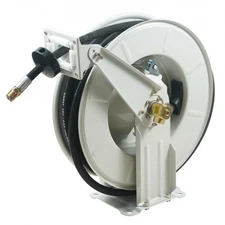 VEVOR Fuel Hose Reel,1/2"x50',Extra Long Retractable Machine Oil Hose Reel,Sprin