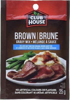 Club House Brown Gravy Mix - Less Salt 25 g. / 0.88 oz. x 12