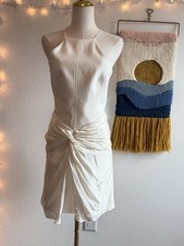 Cinq a Sept Dress Women’s Size 10 Minimalist Glam Bridal Modern Ruched Mini